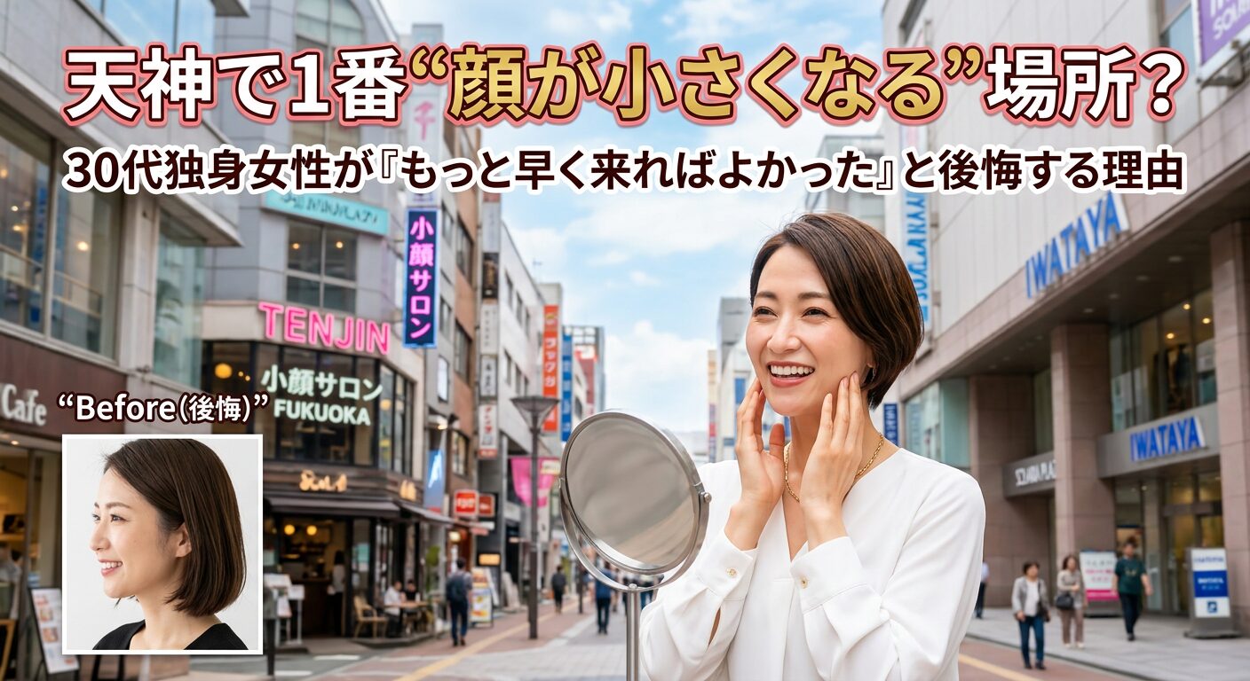 天神で1番“顔が小さくなる”場所？30代独身女性が「もっと早く来ればよかった」と後悔する理由